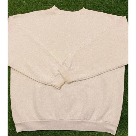 Vintage St Louis Rams sweatshirt mens large white blue crewneck super bowl NFL - Picture 8 of 13